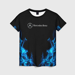 Футболка женская Mercedes-Benz Fire, цвет: 3D-принт