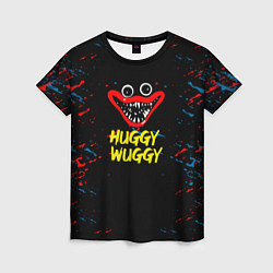 Женская футболка Poppy Playtime Поппи Плейтайм huggy wuggy