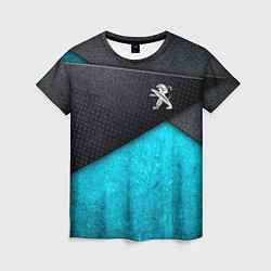 Женская футболка Peugeot: Металл в цвет