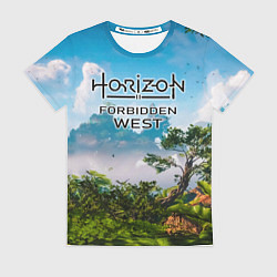 Женская футболка Horizon Forbidden West Хоризон Запретный Запад