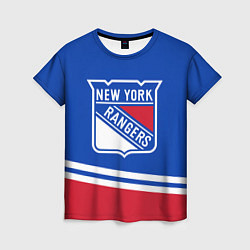 Женская футболка New York Rangers Нью Йорк Рейнджерс