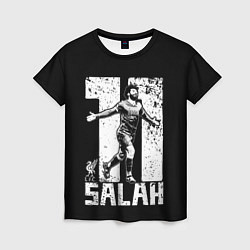Женская футболка Мохамед Салах Mohamed Salah