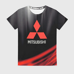 Футболка женская Mitsubishi митсубиси sport, цвет: 3D-принт