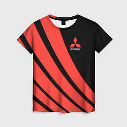 Футболка женская Митсубиси Mitsubishi Спорт, цвет: 3D-принт