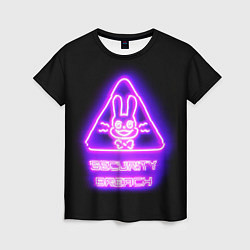 Футболка женская Five Nights at Freddys: Security Breach логотип, цвет: 3D-принт