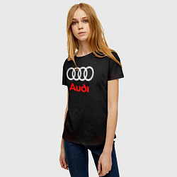 Футболка женская Audi спорт, цвет: 3D-принт — фото 2
