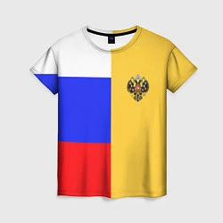 Футболка женская Имперское знамя ТРИКОЛОР, цвет: 3D-принт