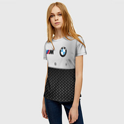 Футболка женская BMW БМВ СТАЛЬ, цвет: 3D-принт — фото 2