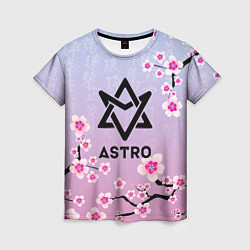Женская футболка ASTRO ЦВЕТЫ САКУРЫ
