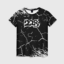 Футболка женская 228 rap трещины, цвет: 3D-принт