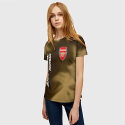 Футболка женская АРСЕНАЛ Arsenal Football Огонь, цвет: 3D-принт — фото 2