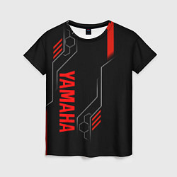 Женская футболка YAMAHA - ТЕХНОЛОГИИ КРАСНЫЙ