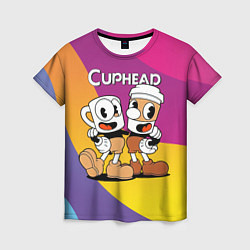 Футболка женская Cuphead Show Чашечки, цвет: 3D-принт