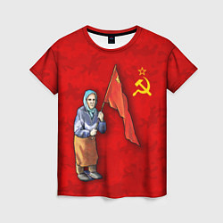 Женская футболка Бабушка с символом победы