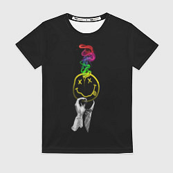 Футболка женская NIRVANA цветной дым, цвет: 3D-принт