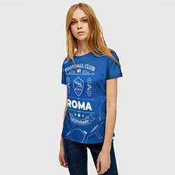 Футболка женская Roma FC 1, цвет: 3D-принт — фото 2