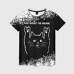 Футболка женская Rage Against The Machine Rock Cat, цвет: 3D-принт