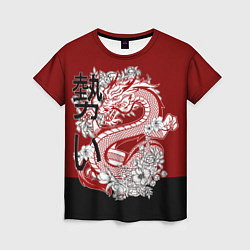 Футболка женская Китайский Дракон Символ Добра, цвет: 3D-принт
