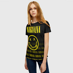 Футболка женская Smile Nirvana, цвет: 3D-принт — фото 2