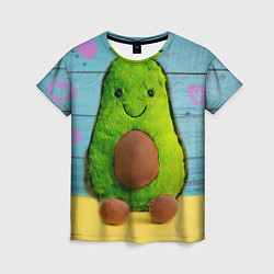 Футболка женская Avocado print, цвет: 3D-принт