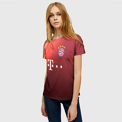 Футболка женская Bayern munchen T, цвет: 3D-принт — фото 2