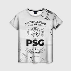 Футболка женская PSG Football Club Number 1 Legendary, цвет: 3D-принт