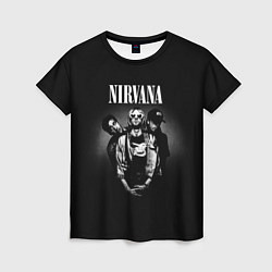 Футболка женская Nirvana рок-группа, цвет: 3D-принт