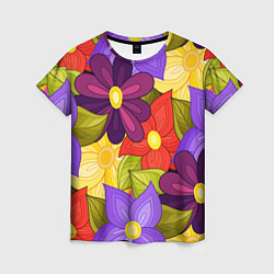 Женская футболка MULTICOLORED PANSIES