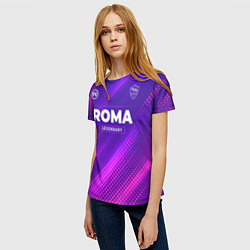 Футболка женская Roma Legendary Sport Grunge, цвет: 3D-принт — фото 2