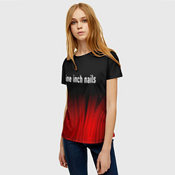 Футболка женская Nine Inch Nails Red Plasma, цвет: 3D-принт — фото 2