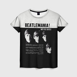 Футболка женская With The Beatles Битломания, цвет: 3D-принт