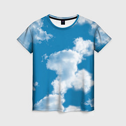 Футболка женская Небо в облаках, цвет: 3D-принт
