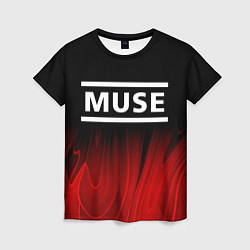 Футболка женская Muse red plasma, цвет: 3D-принт