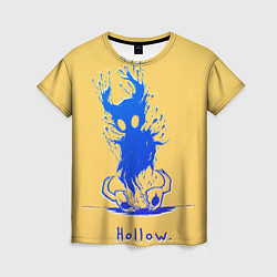 Футболка женская Hollow Рыцарь в синем градиенте Hollow Knight, цвет: 3D-принт