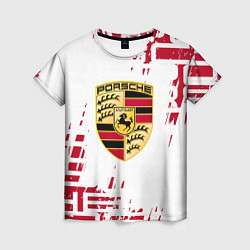 Женская футболка Porsche - паттерн