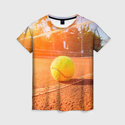 Футболка женская Теннис - рассвет, цвет: 3D-принт