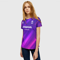 Футболка женская Liverpool legendary sport grunge, цвет: 3D-принт — фото 2