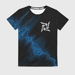 Женская футболка Metallica звуковая волна