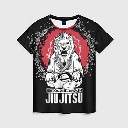 Футболка женская Jiu-Jitsu red sun Brazil, цвет: 3D-принт