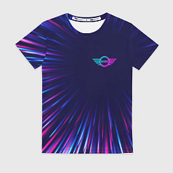 Футболка женская Mini neon speed lines, цвет: 3D-принт