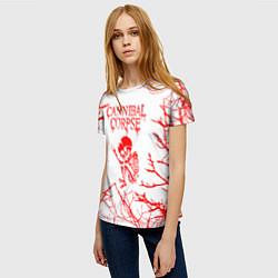 Футболка женская Cannibal Corpse ветки, цвет: 3D-принт — фото 2