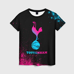 Футболка женская Tottenham - neon gradient, цвет: 3D-принт