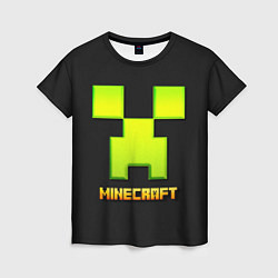 Футболка женская Minecraft: neon logo, цвет: 3D-принт