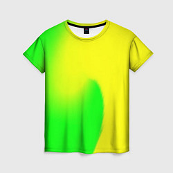 Футболка женская Салатовый, цвет: 3D-принт