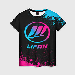 Футболка женская Lifan - neon gradient, цвет: 3D-принт