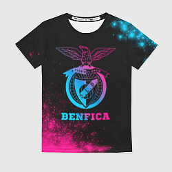 Женская футболка Benfica - neon gradient