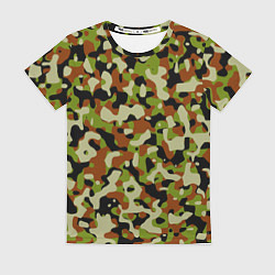 Футболка женская Камуфляж British, цвет: 3D-принт