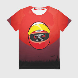 Футболка женская Горилла в шлеме, цвет: 3D-принт