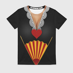 Женская футболка Червонная королева Верх