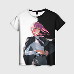 Женская футболка Макима - Два цвета - Человек бензопила